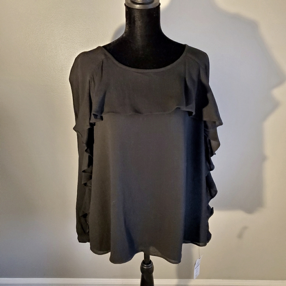 Crepe Black Blouse